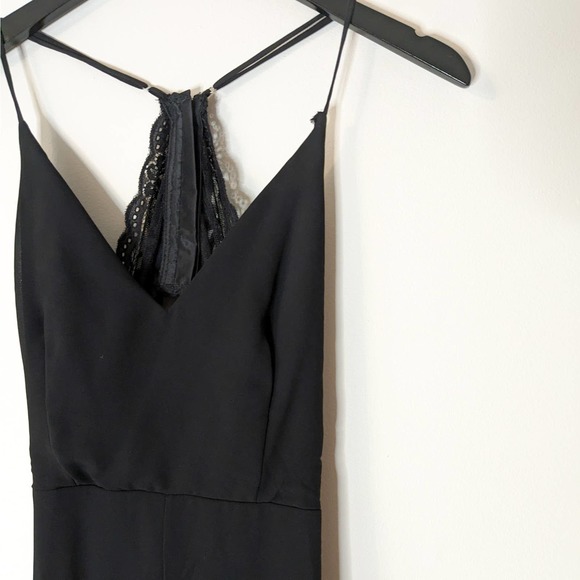 Lulus Story of a Starry Night black backless lace maxi dress, small - Picture 5 of 8